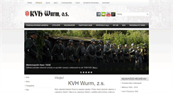 Desktop Screenshot of kvhwurm.cz